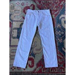 Vtg 90s Levi’s 501 XX white 524 button hidden rivet 32x28